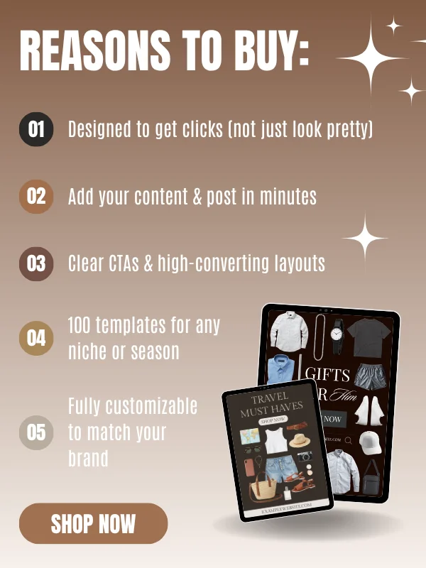 Affiliate & Gift Guide Canva Templates for LTK, ShopMy & Pinterest product image (6)