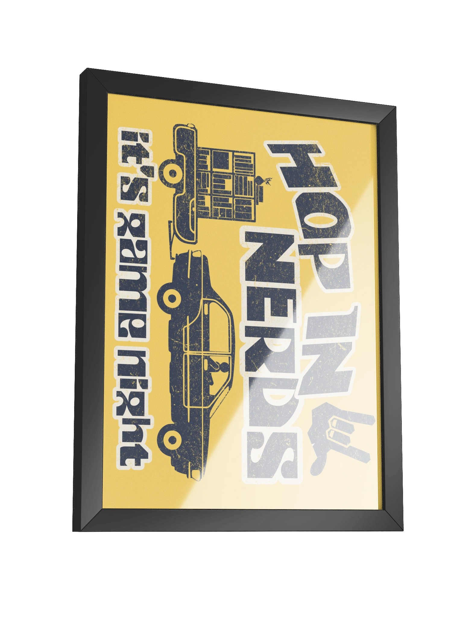 Hop In Nerds It's Game Night Board Game Room Poster - FRAMED product image (3)