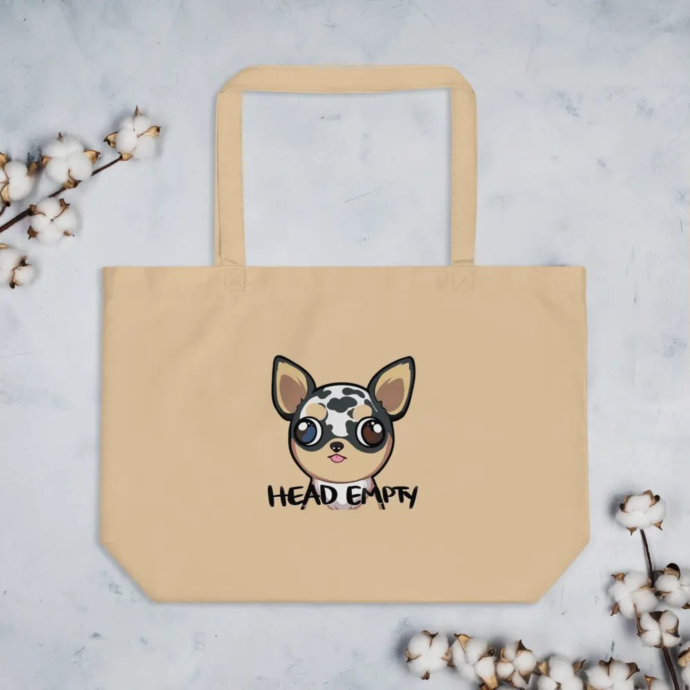 Beige Head Empty, No Thoughts Tote product image (3)