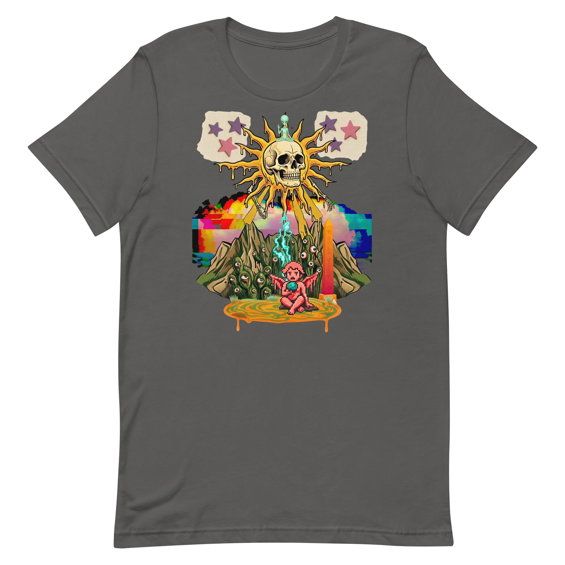 Surreal Skull Glitch Tee product image (3)