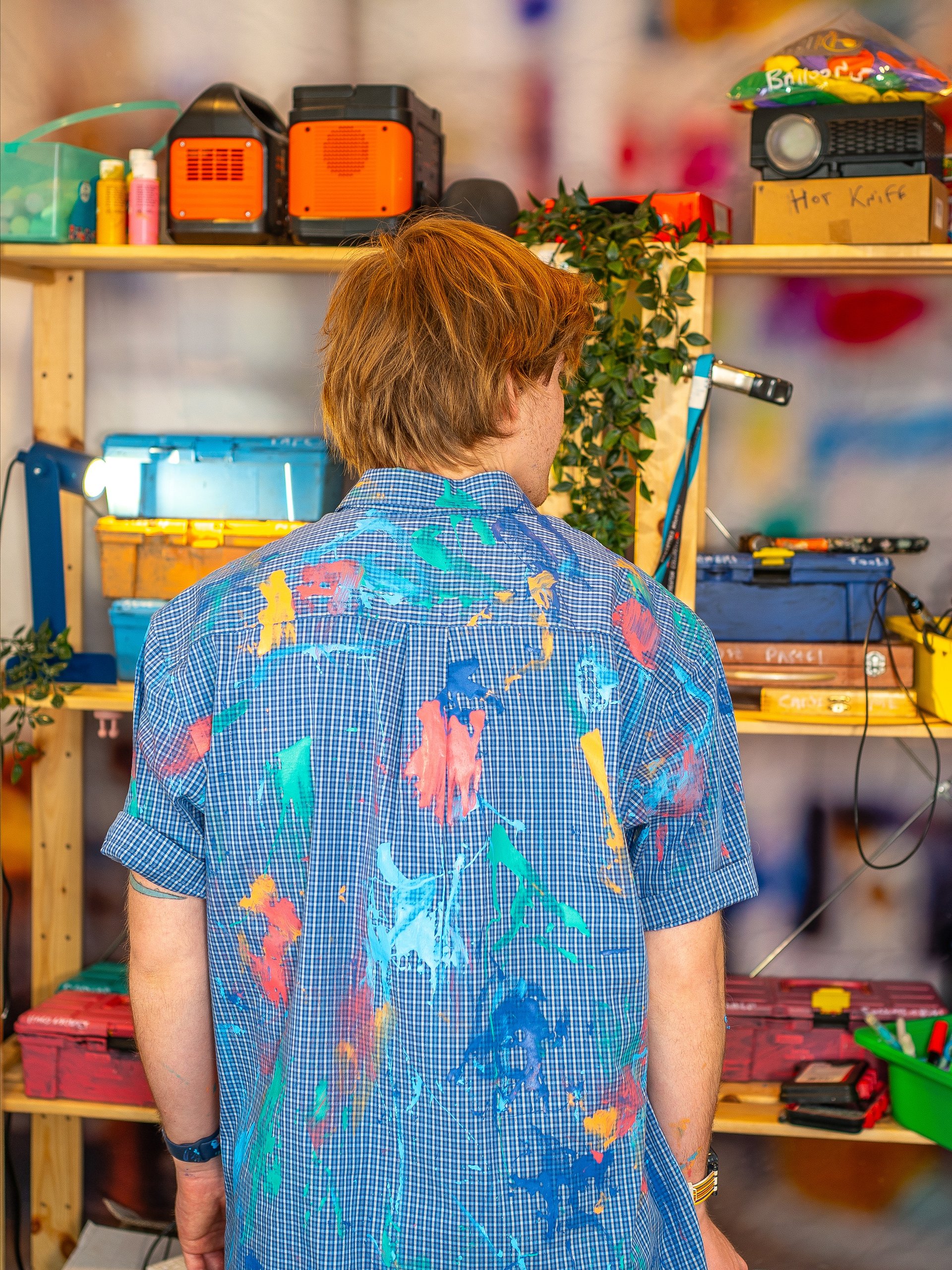 Blue Plaid Button-Up / Studio Colors product image (2)