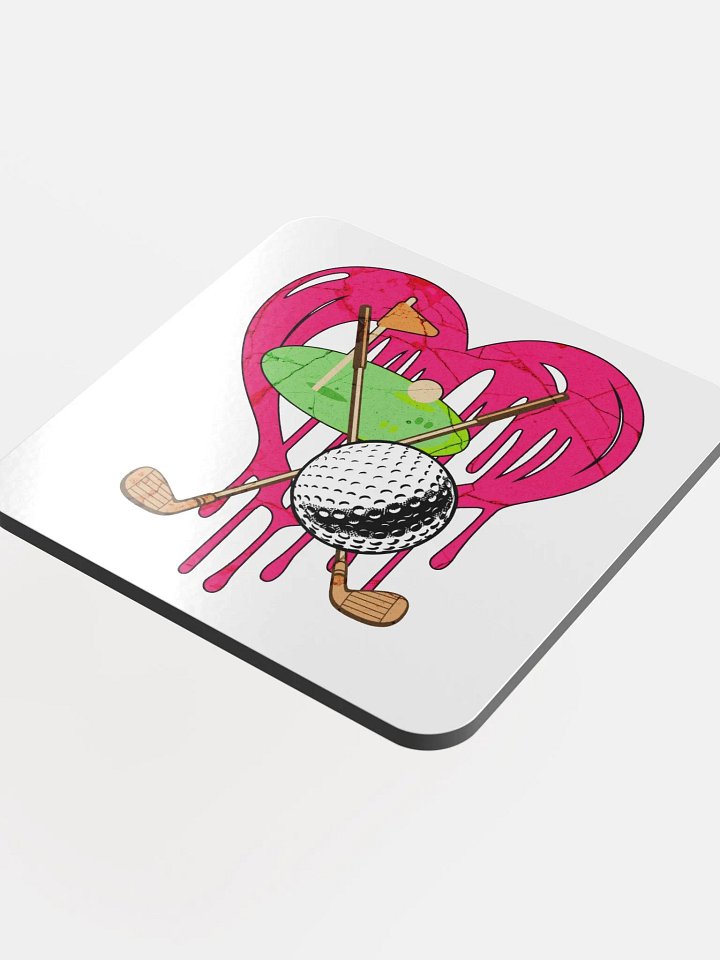 Heart Golf Club And Ball Coaster product image (1)