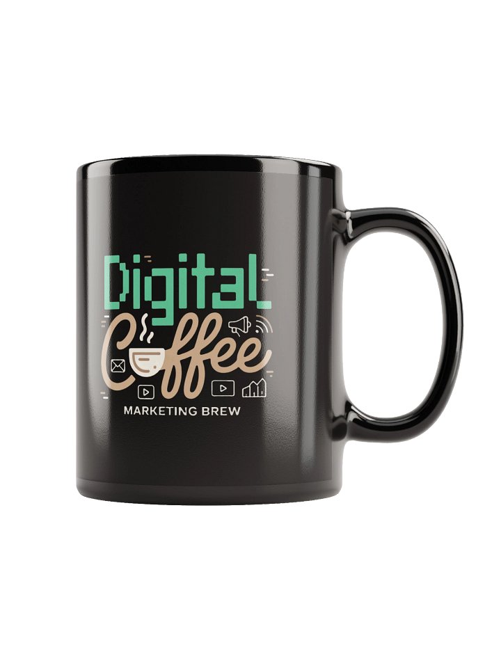 Marketing Brew Black Glossy Mug product image (2)