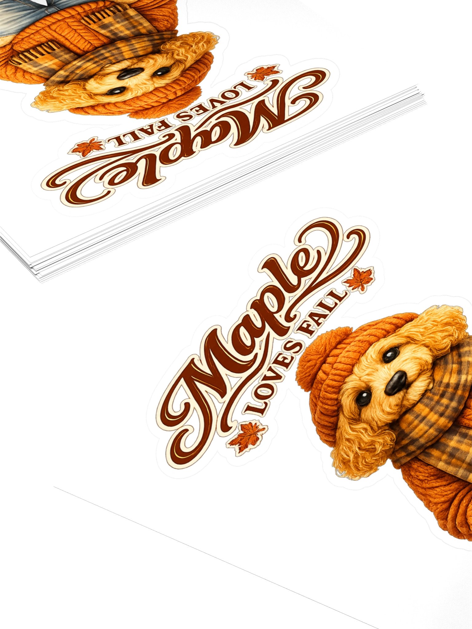 Maple Loves Fall Kiss Cut Sticker product image (4)