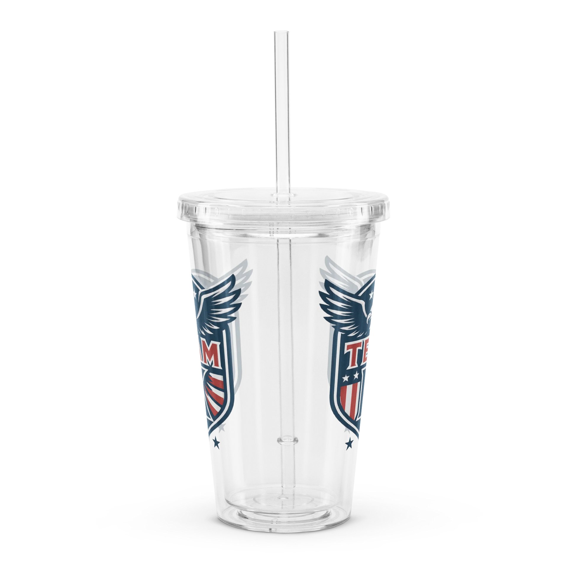 Team K USA Clear Plastic Tumbler product image (3)