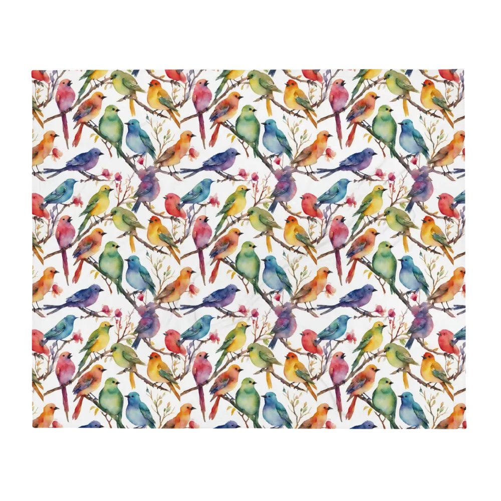 Multi Coloured Birds Blanket product image (2)