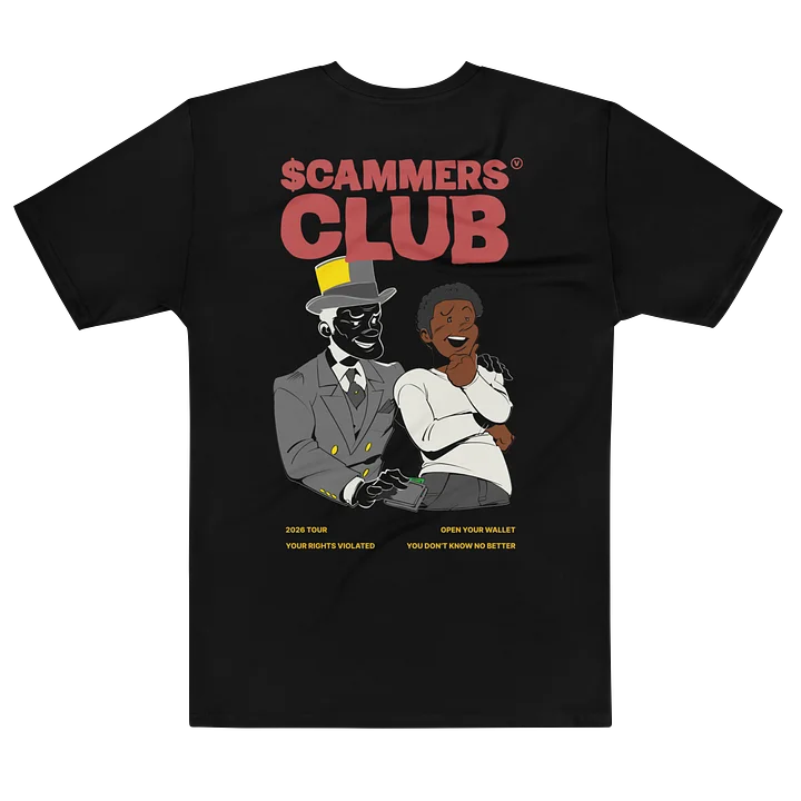 The Scammers Club "Wishful Thinking" Fitted Tee in Black product image (2)