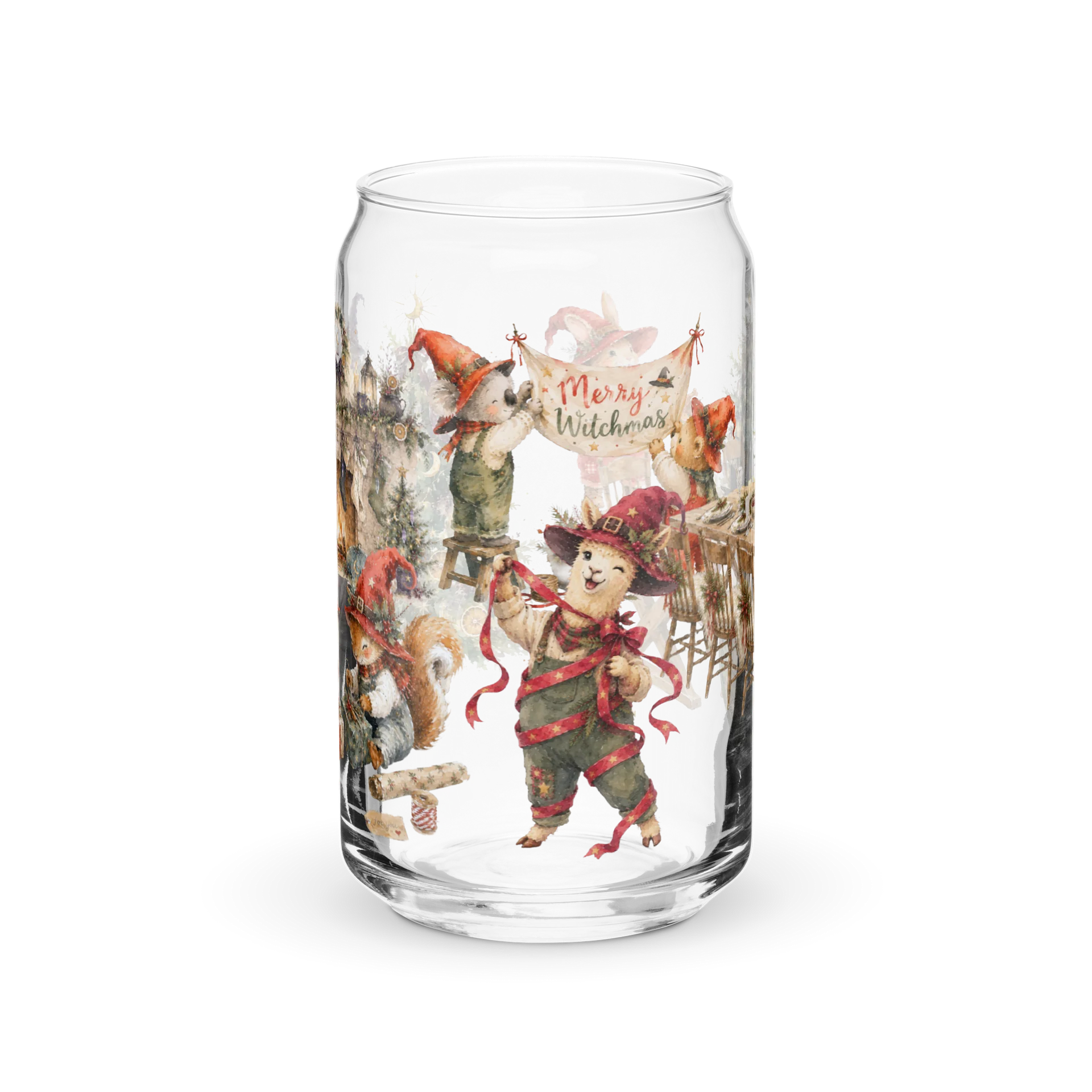 A Witchy Christmas Sipper Glass | 16oz product image (1)