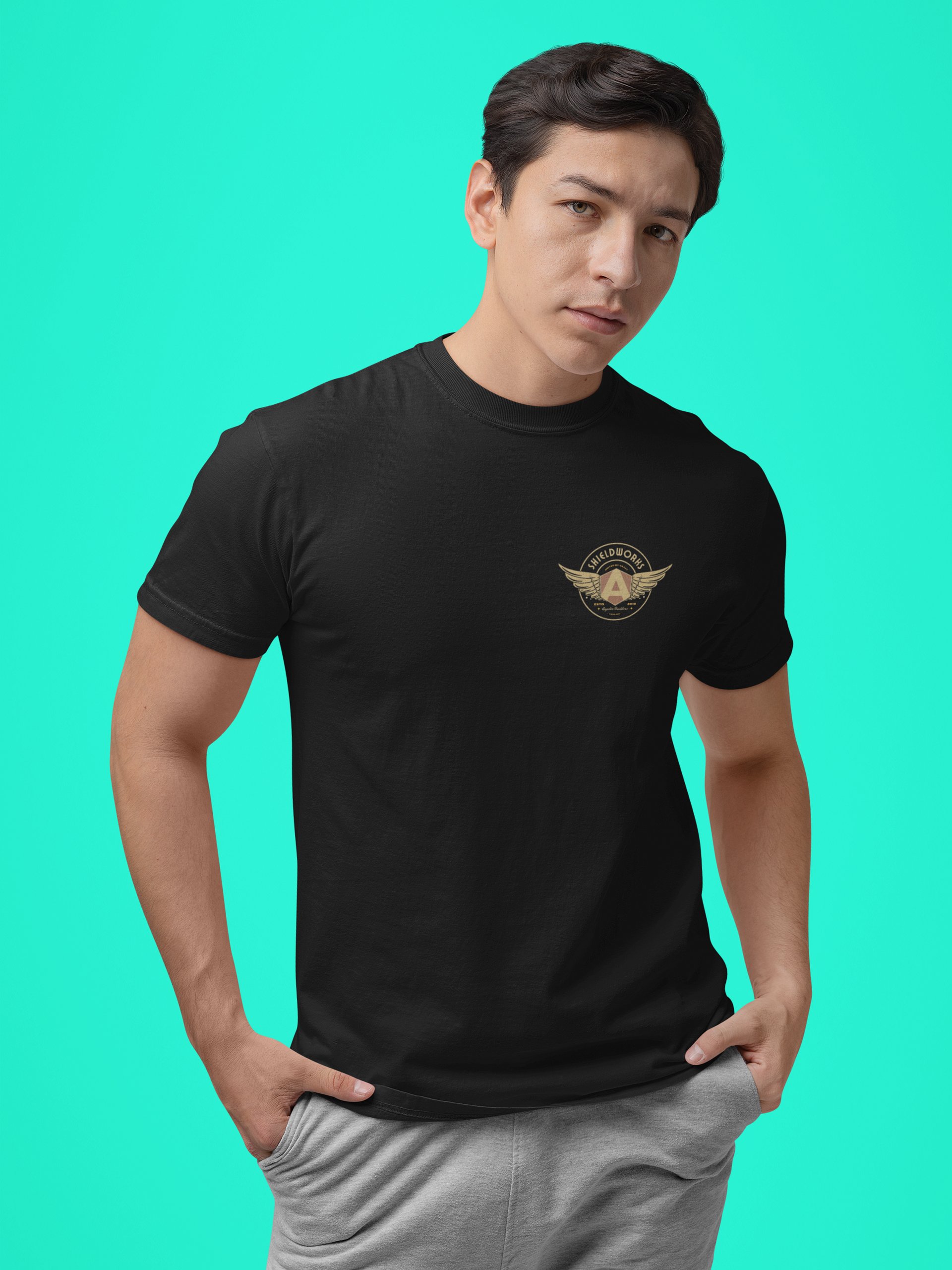 Shieldworks Angular Builders Local #201 “United by Craft” Heavyweight Tee product image (4)