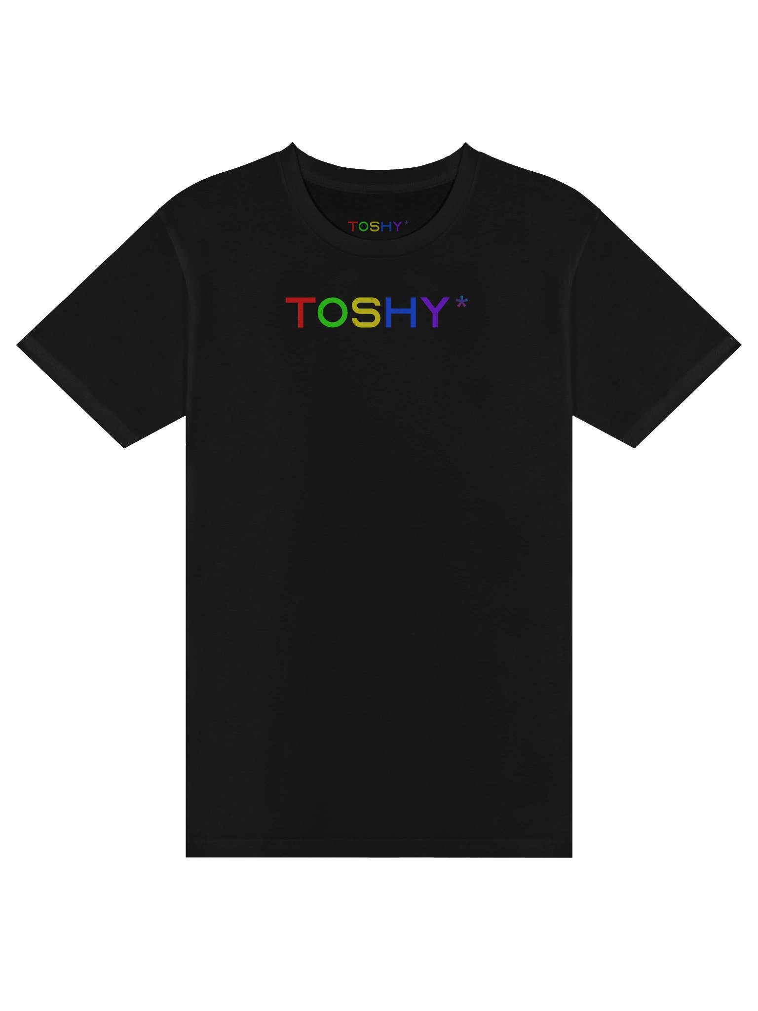 TOSHY* SHIRT (COLORFUL TEXT) (BLACK) product image (1)