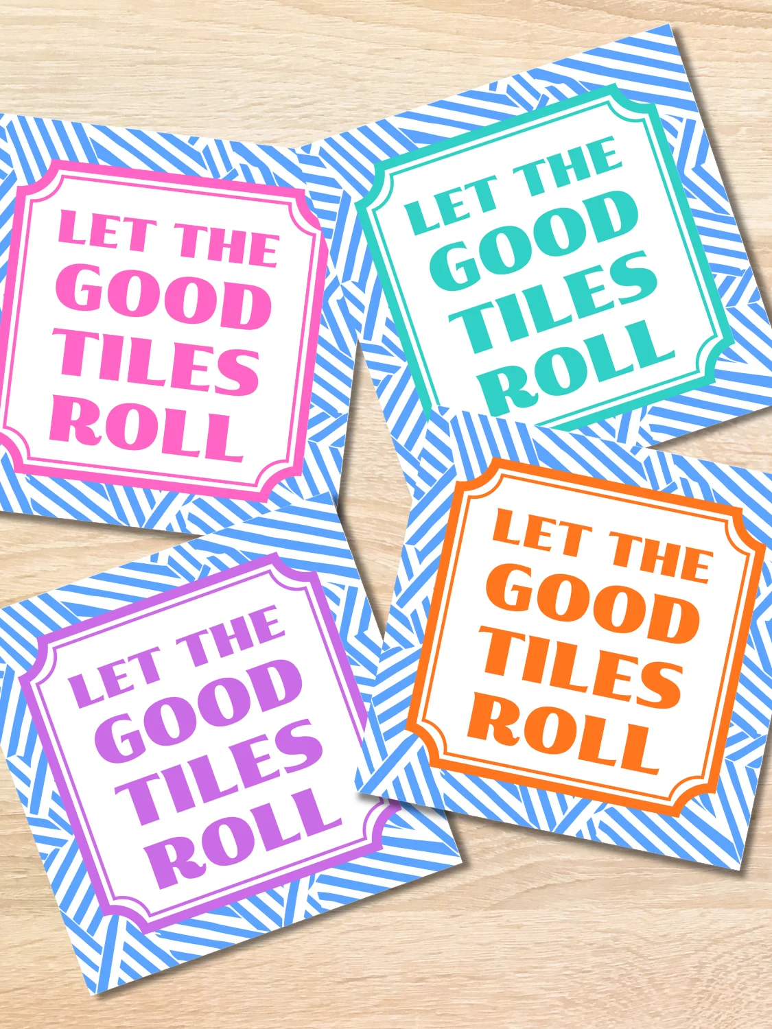 Let the Good Tiles Roll Coaster Bundle  product image (1)