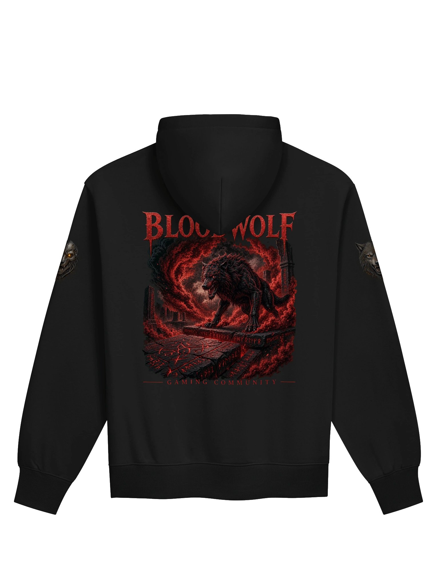 Blood Wolf Gaming Heavy Hoodie product image (10)