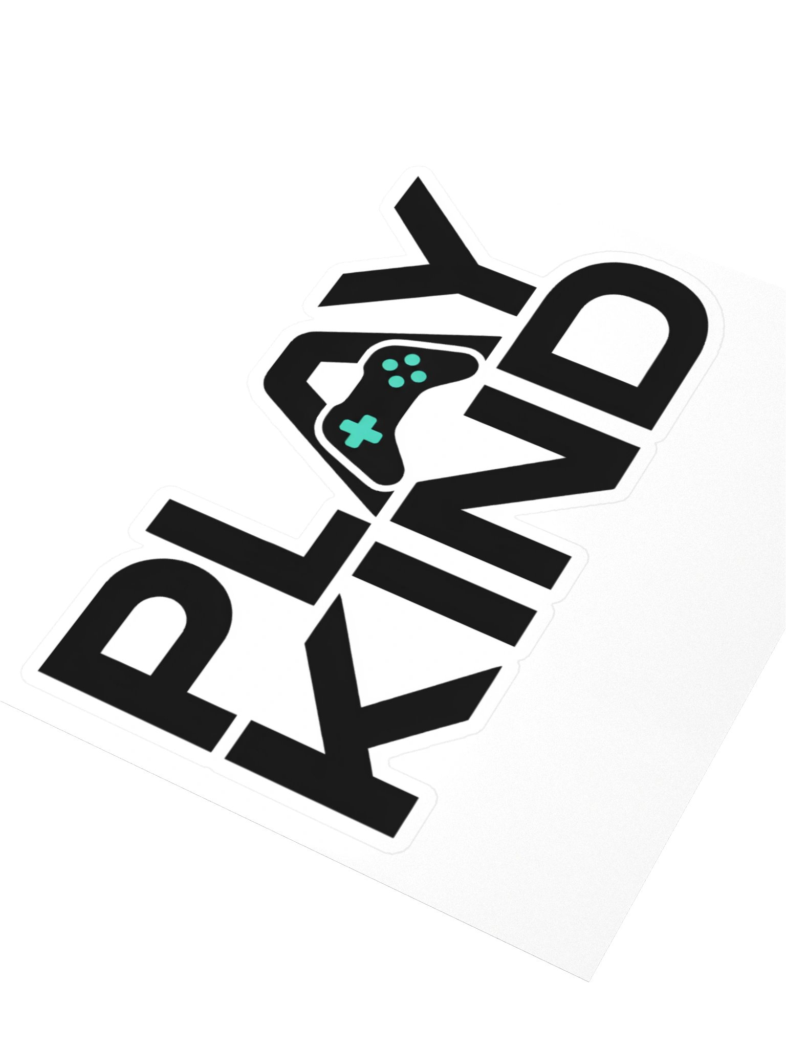 Play Kind Kiss-Cut Sticker – 4" × 4" product image (3)