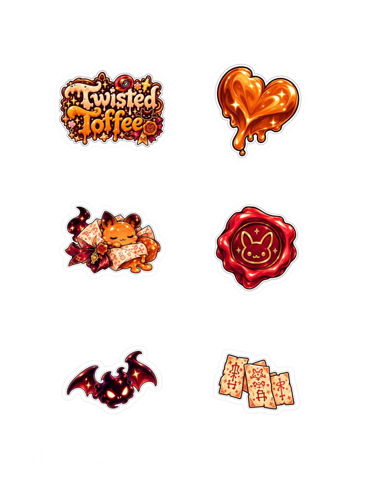 The AFK Cafe™ Twisted Toffee | 6-Piece Sticker Pack Vol. 4 product image (3)
