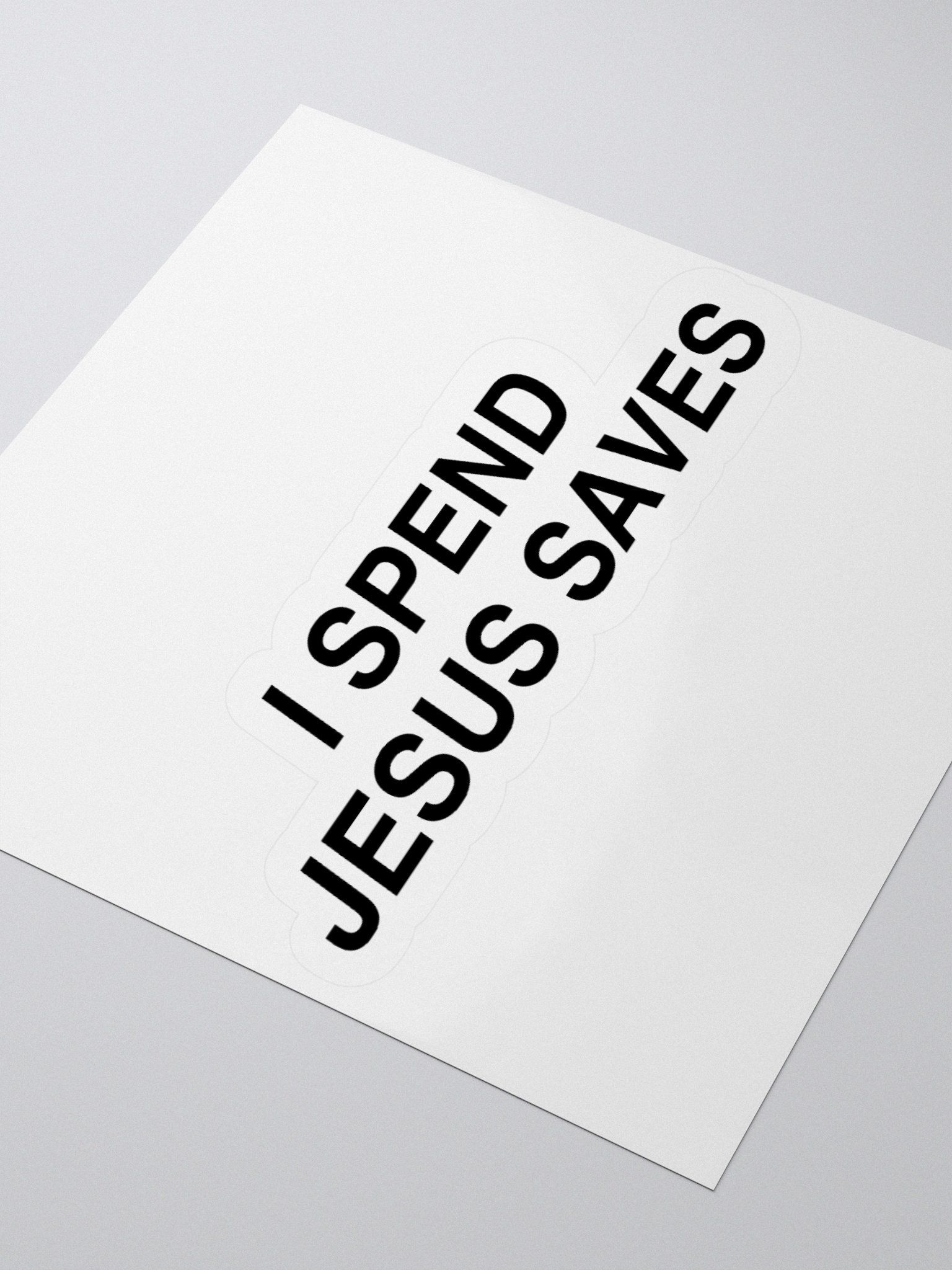 I Spend Jesus Saves Sticker product image (9)