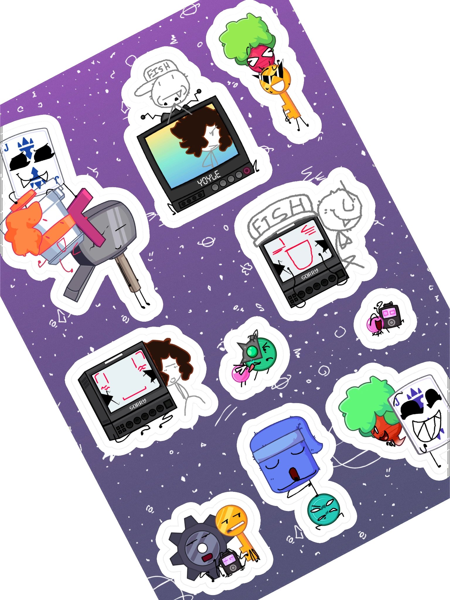 POWER SCRUFFLE STICKER SET #2 product image (1)