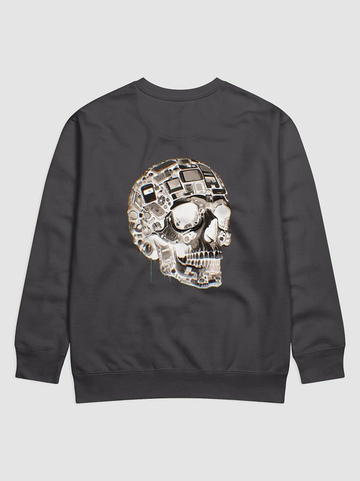 VACIO NEGATIVE Techno Skull Glitch Premium Crewneck Sweatshirt product image (1)