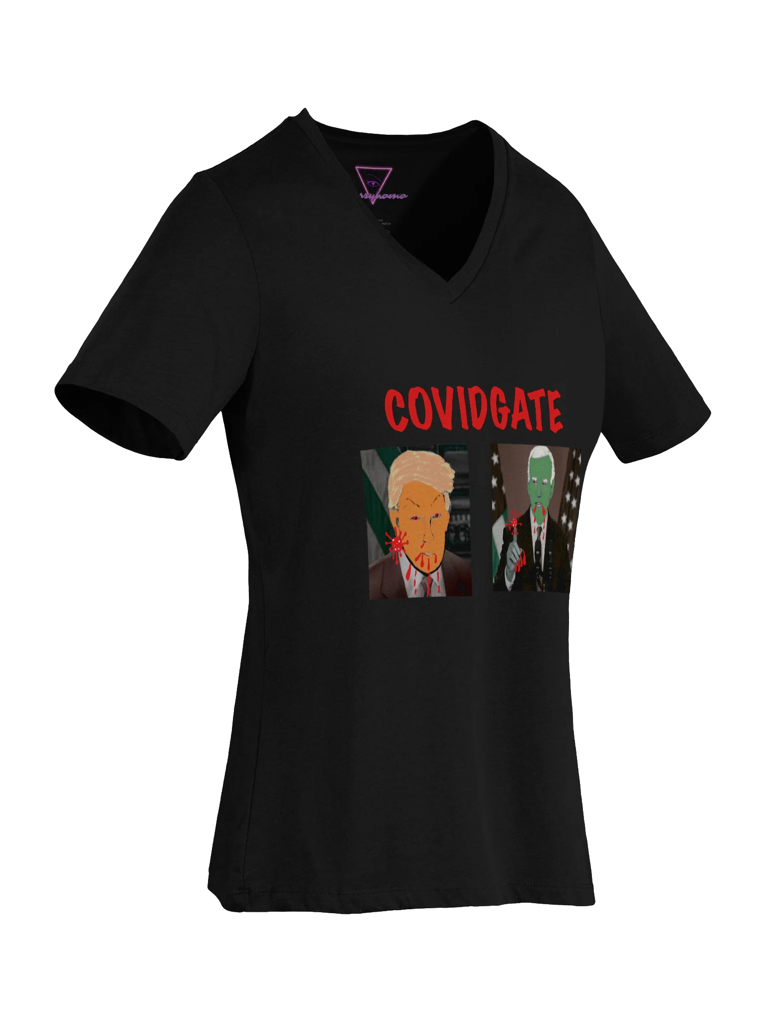 COVIDGATE v-neck tee product image (33)
