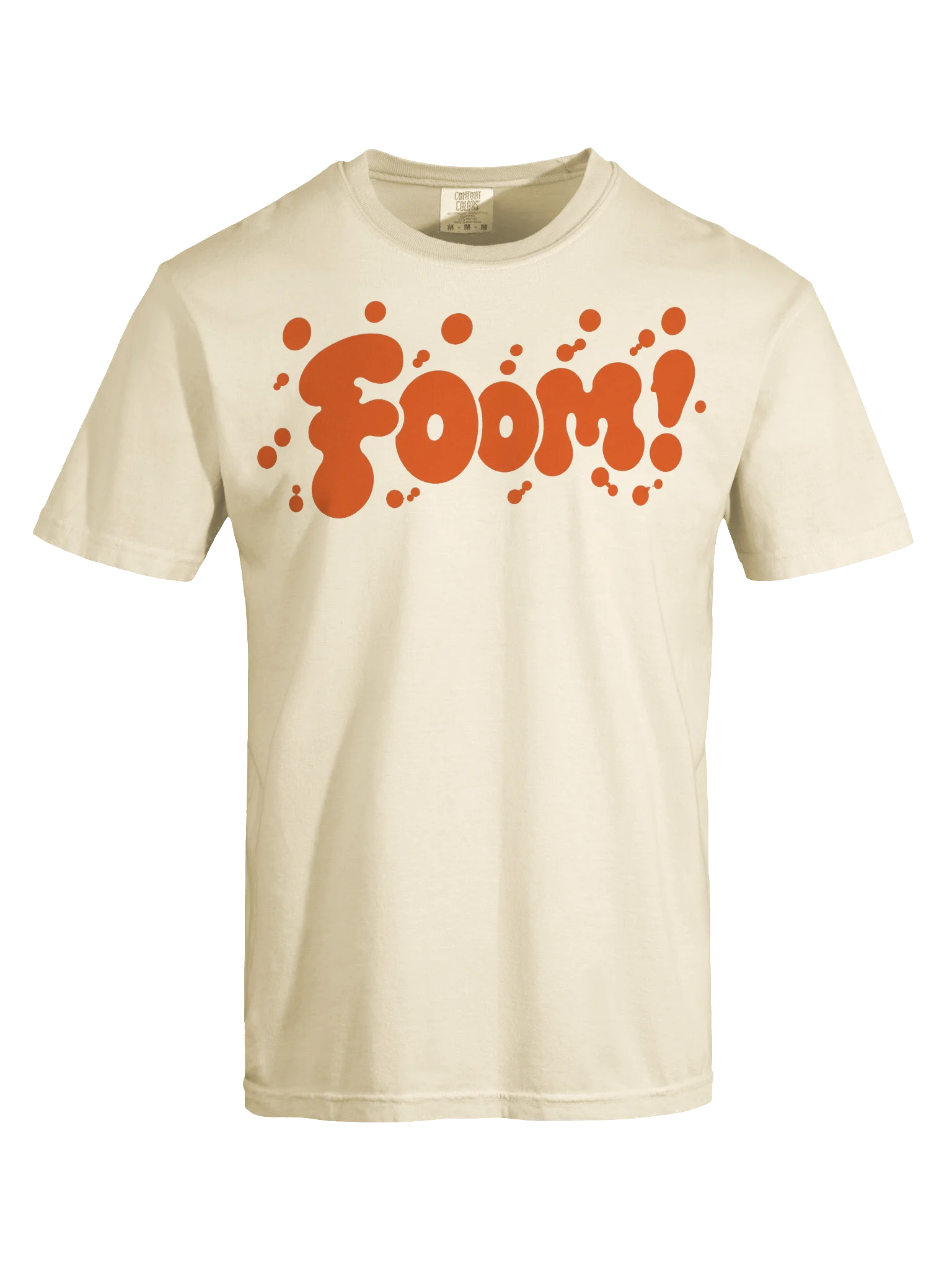Foom Orange Bubble Wordmark Tee product image (5)