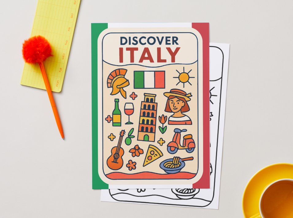 Free “Discover Italy” Poster – European Wall Art Printable (A4 & US Letter PDF) product image (3)