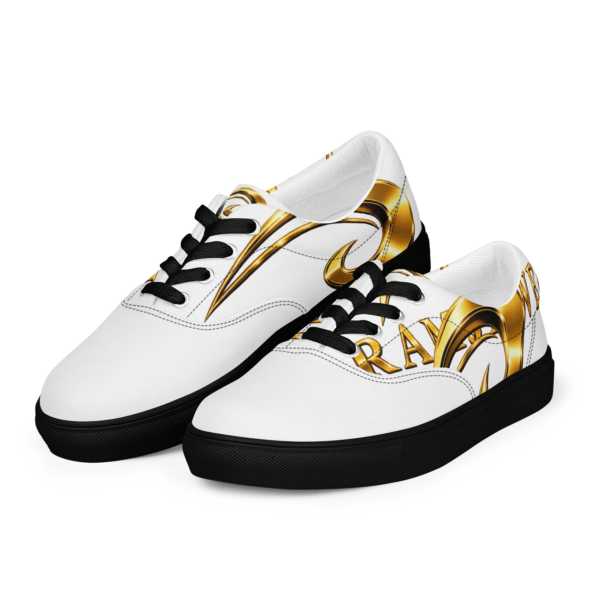 RAMJEWEL R Logo Emblem Lace-Up Canvas Shoes product image (6)