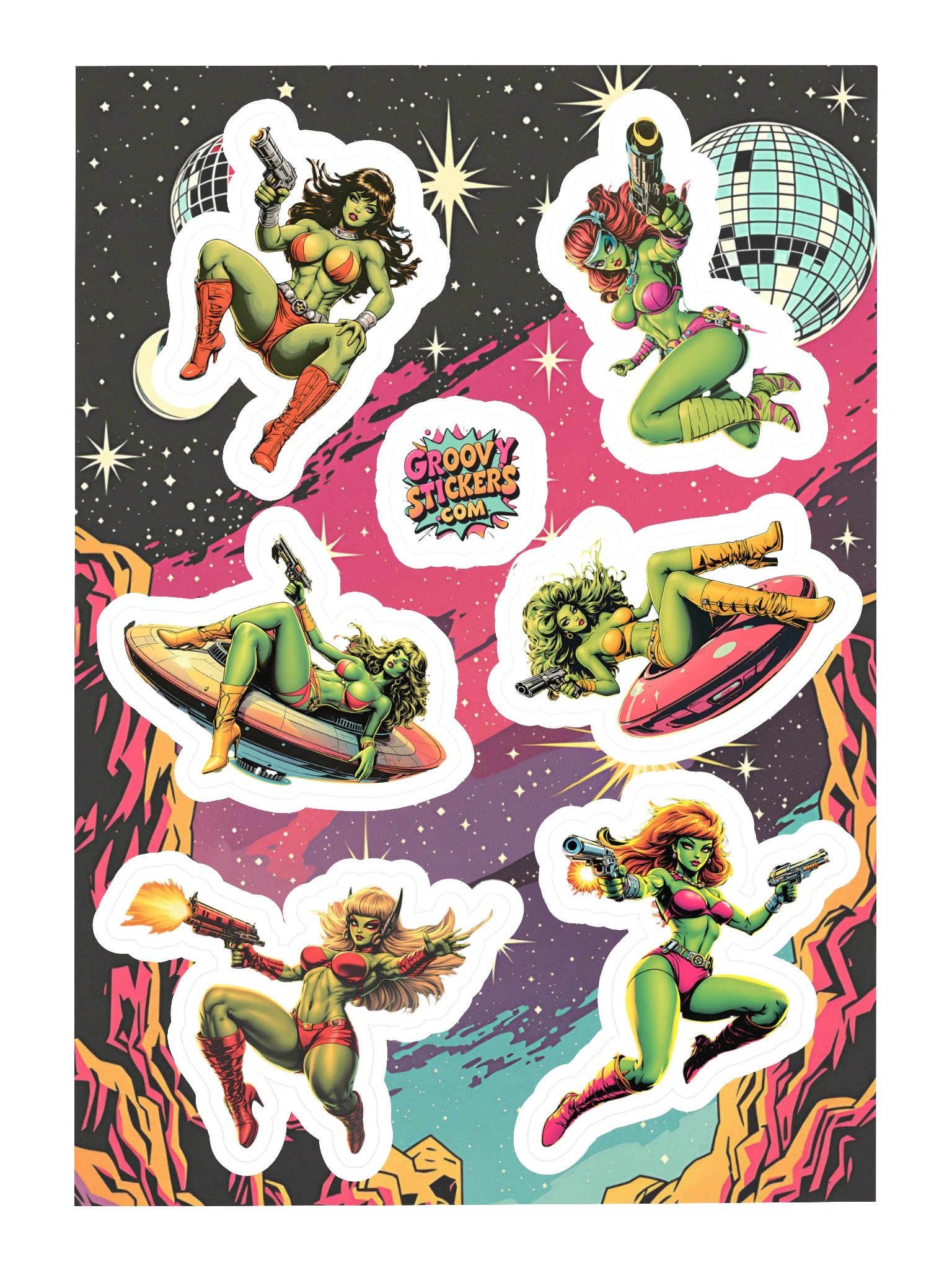 Fem Fatale Alien Invasion Sticker Collection product image (3)