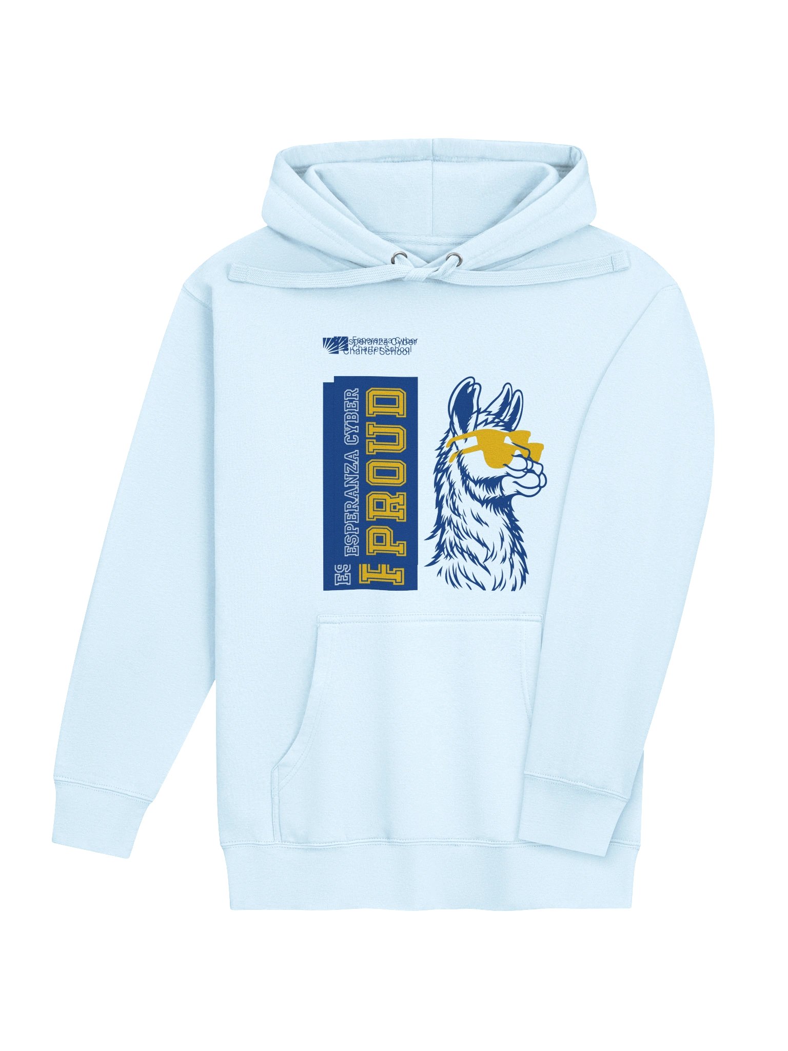 C Llama Hoodie in Sky Blue product image (4)
