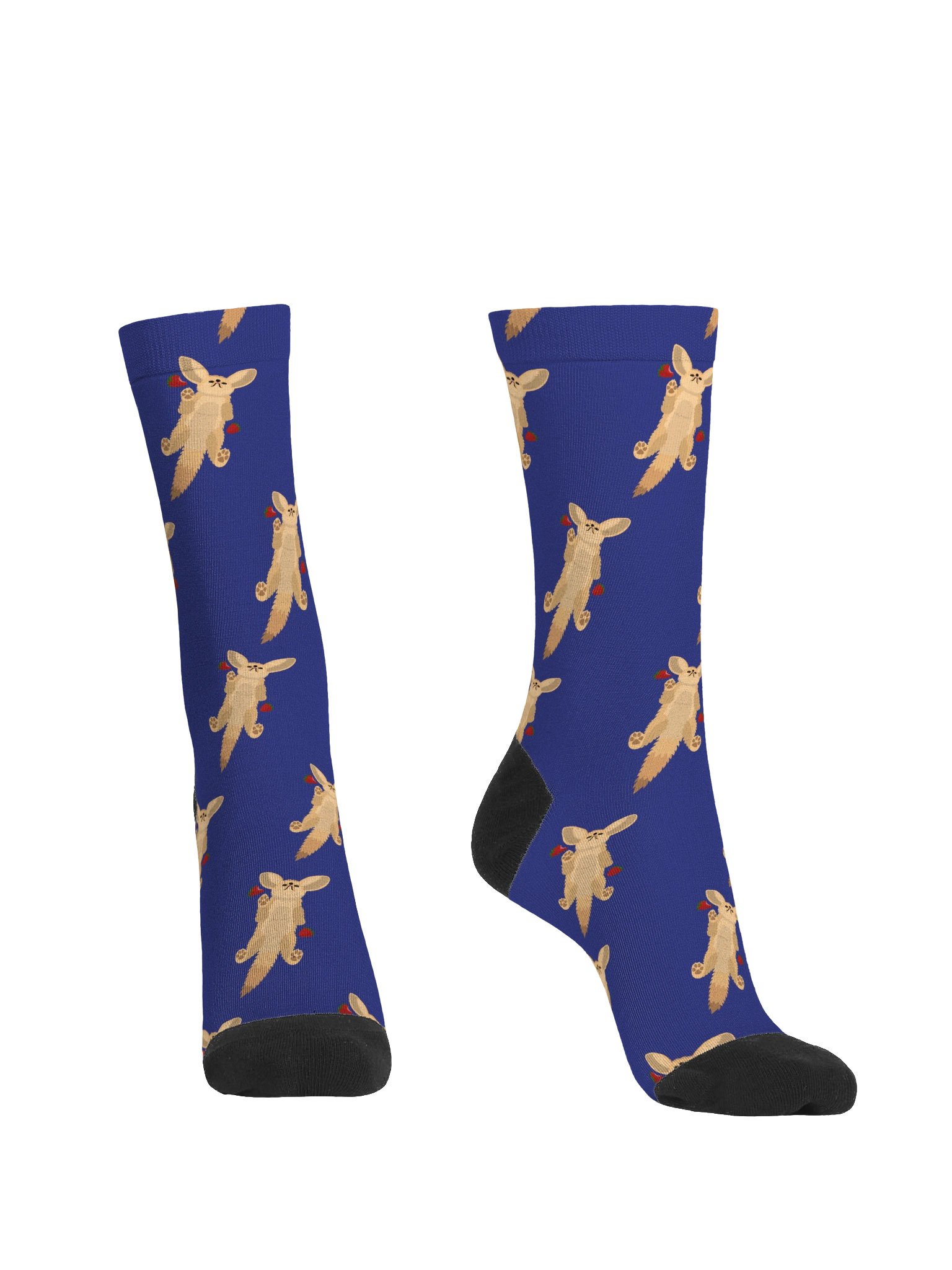 Fennec Fox Strawberry Socks product image (2)
