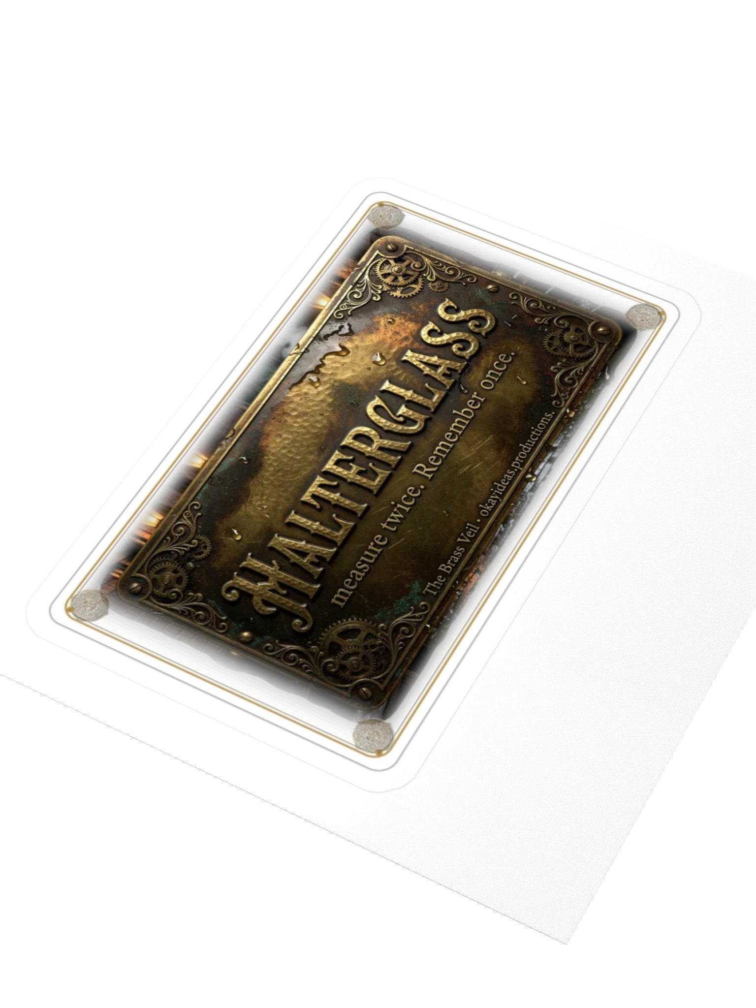 The Brass Veil — Halterglass Saying Sticker product image (3)