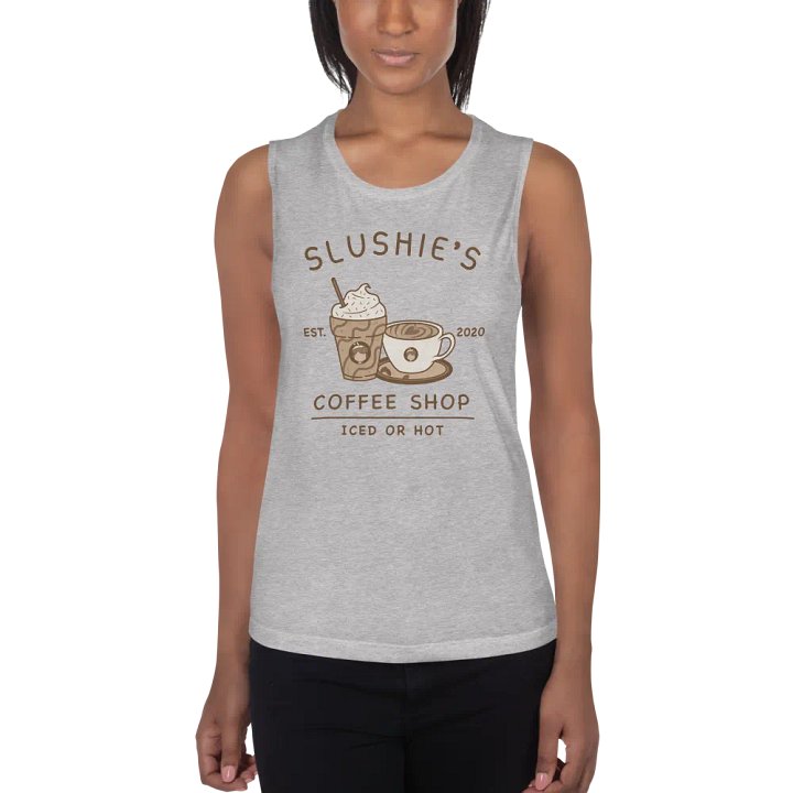 Slushie's Coffee Shop (Brown) | Women's Muscle Tank product image (2)