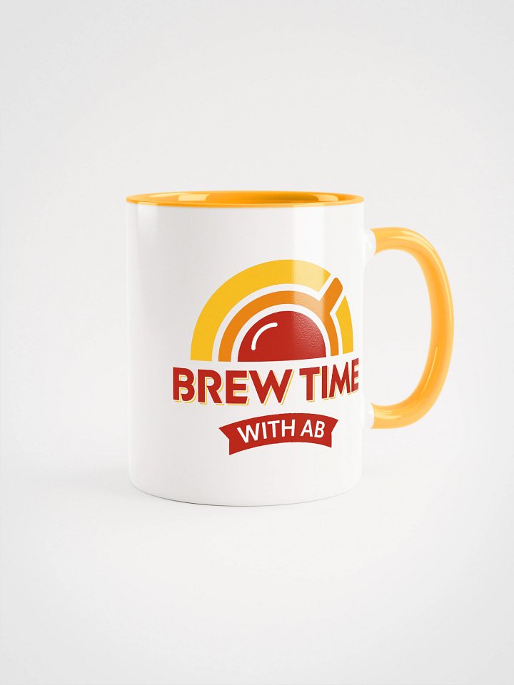 Brew Time Mug (Yellow Handle) product image (1)