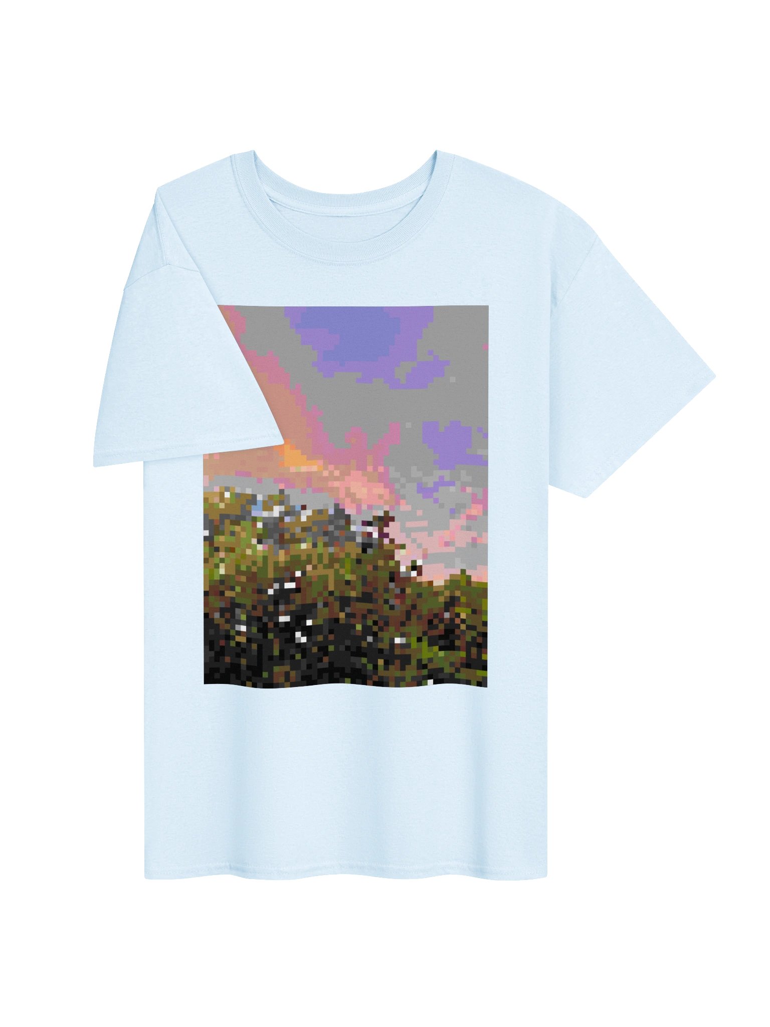pixel candy sunset graphic tee product image (3)