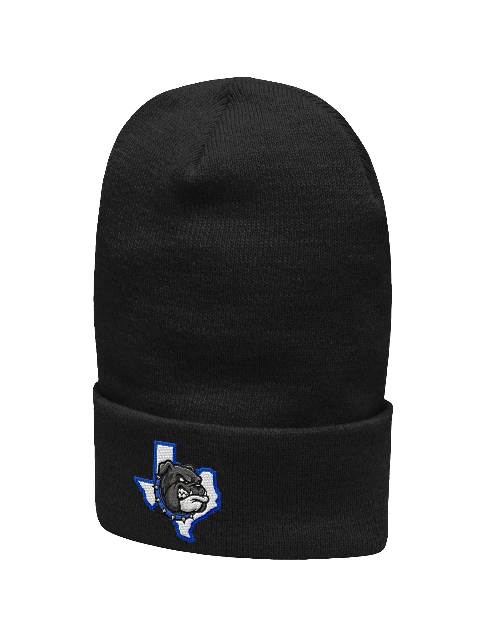 Bulldog Spirit Knit Beanie - Blue on White product image (9)