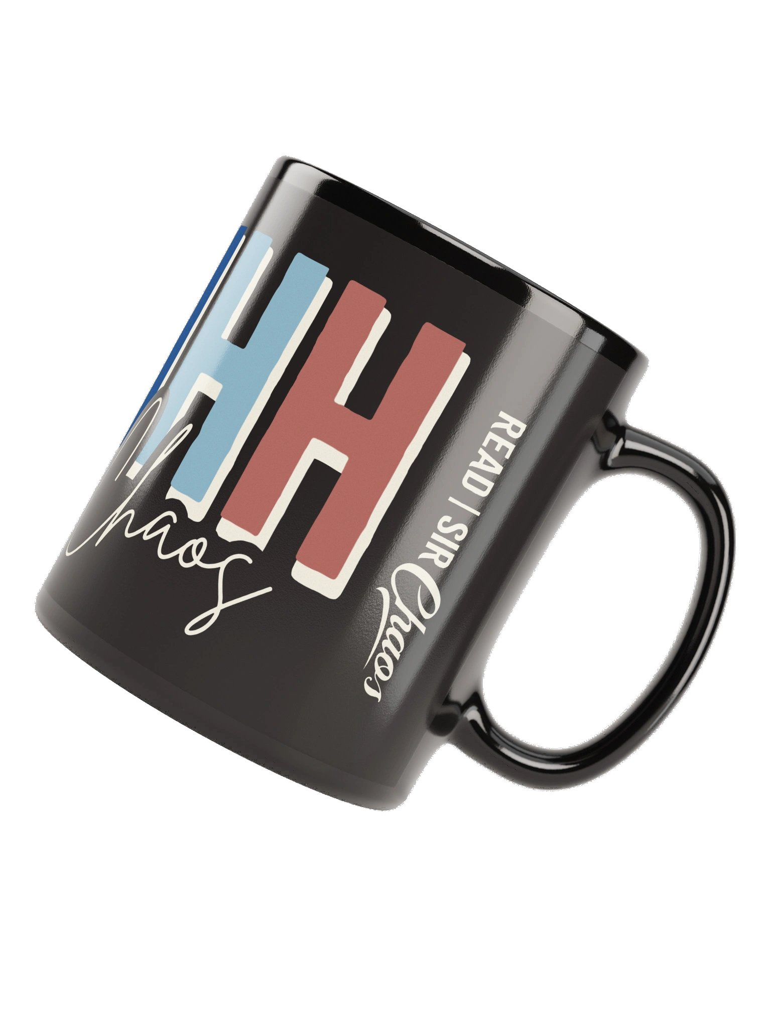 Ohhhhh Sounds Like Chaos Black Mug (Rainbow Full) product image (6)