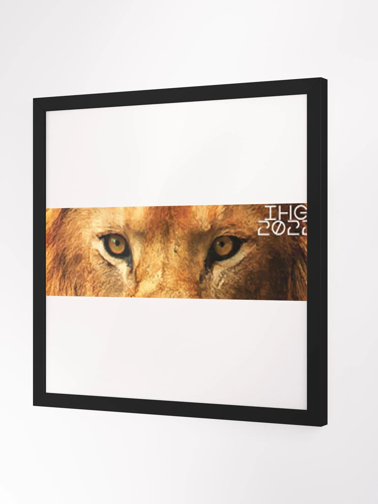 Lion Eyes Digital Drawing Framed Print product image (2)