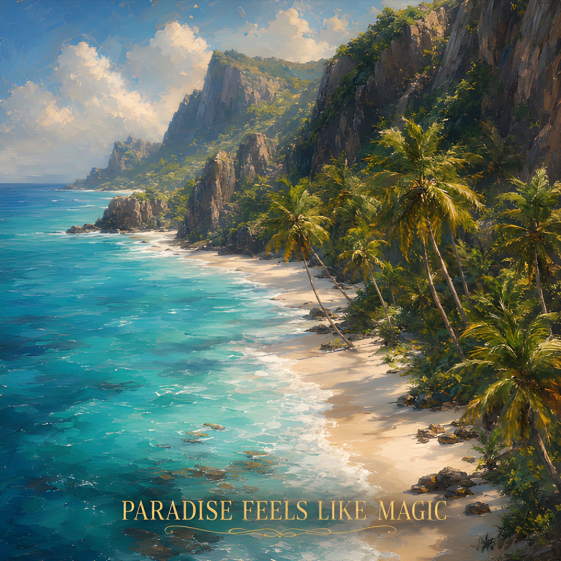 Paradise Feels Like Magic T-Shirt | Oversized Faded Black Unisex Travel Beach Wanderlust Tee product image (2)
