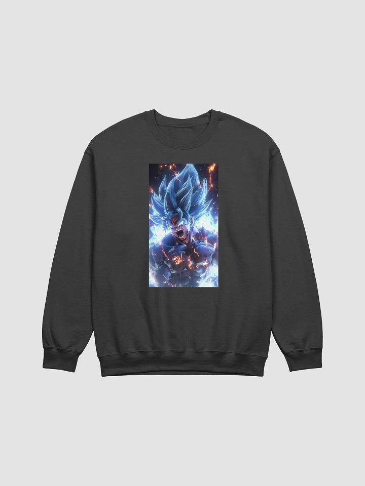 Blue Songoku Crewneck Sweatshirt product image (7)