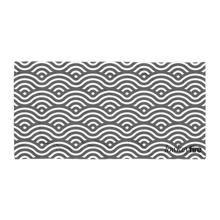 LowkeyFire Wavy Line Beach Towel product image (1)