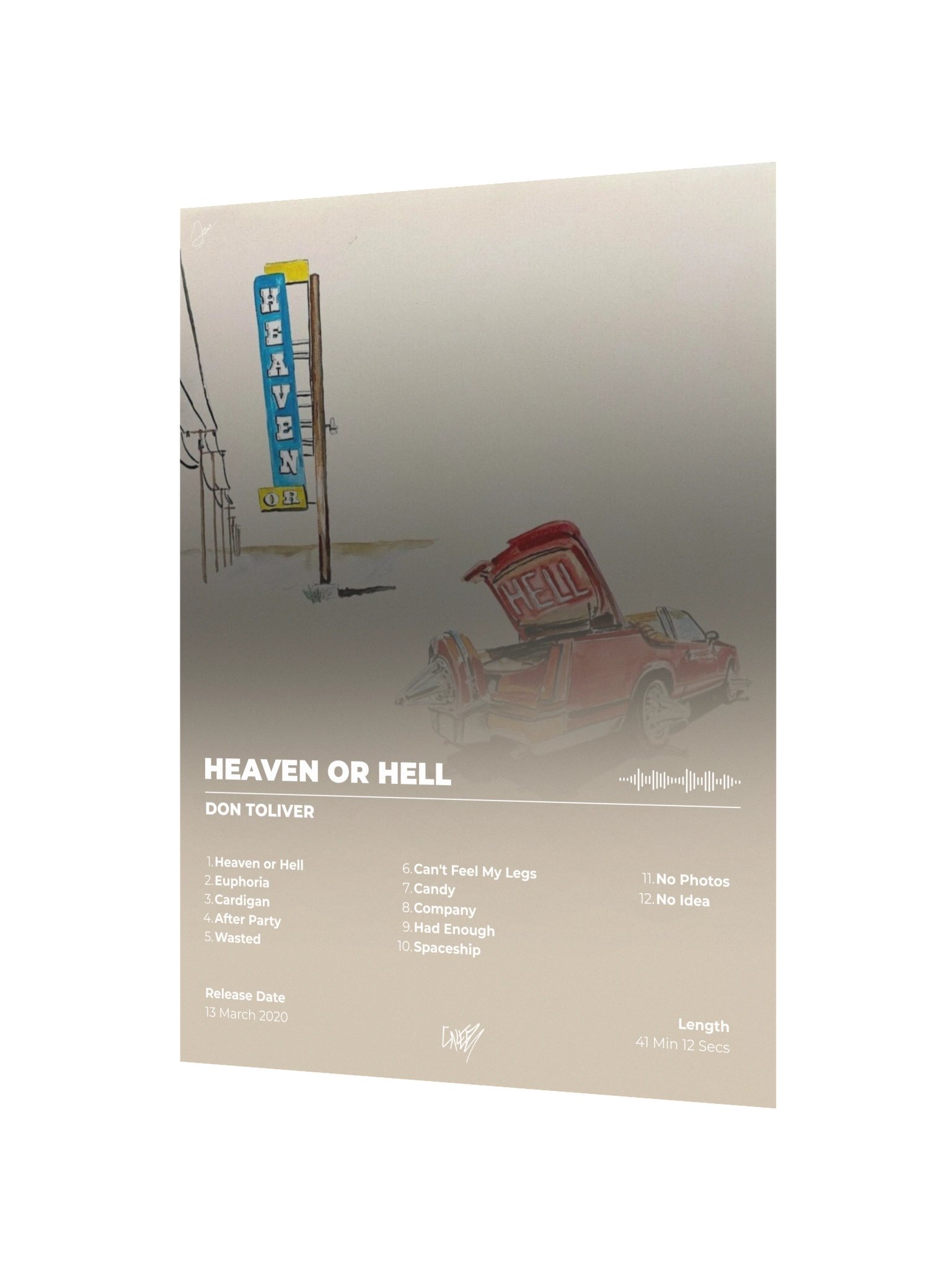 Heaven or Hell Don Toliver Album Poster product image (4)