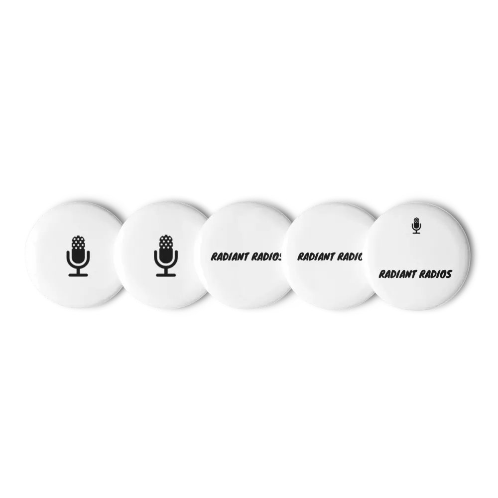 Radiant Radios Mic Pin Button Set product image (1)