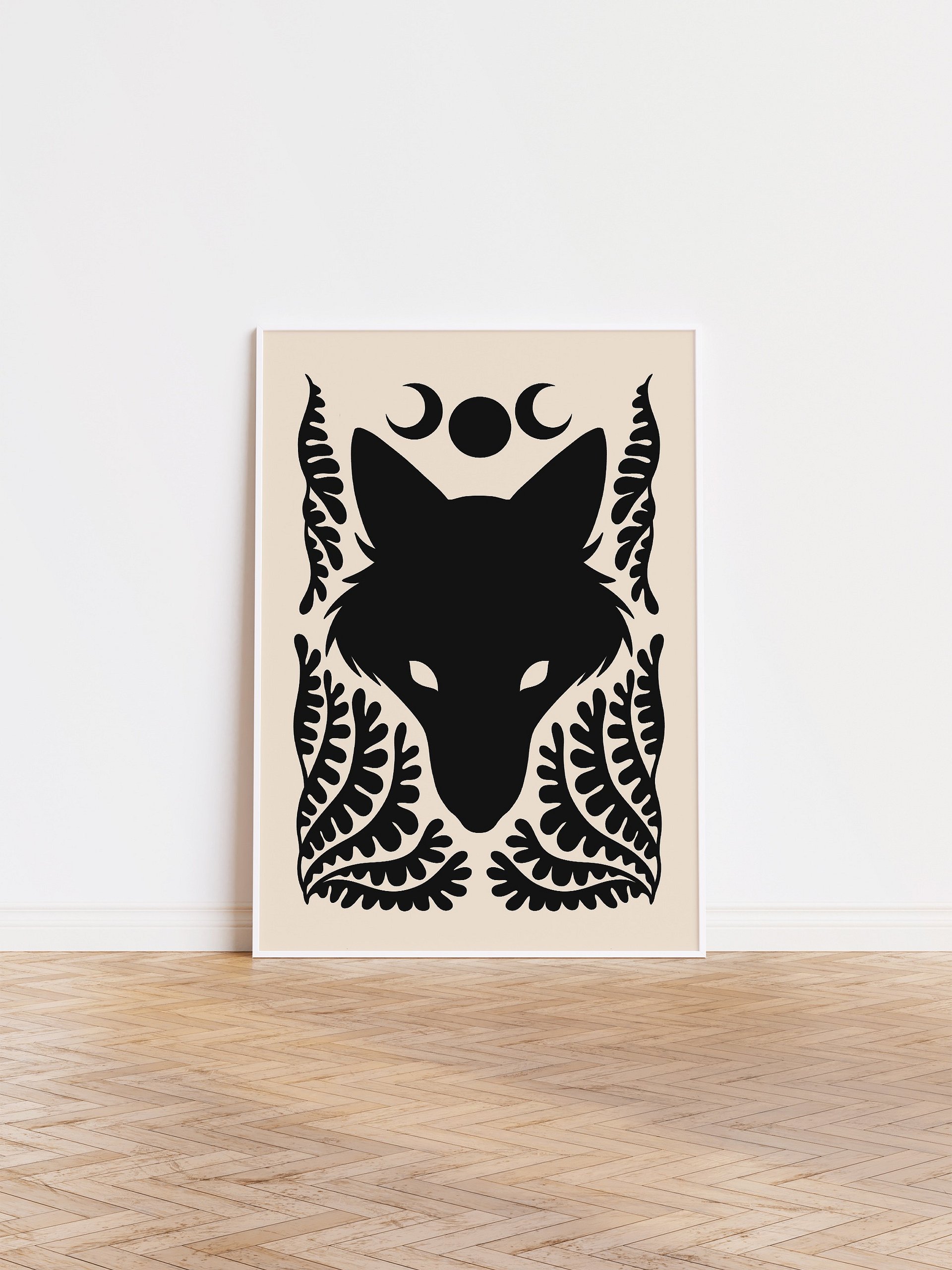 Wolf Stare Art, Mystical Pagan Print product image (1)
