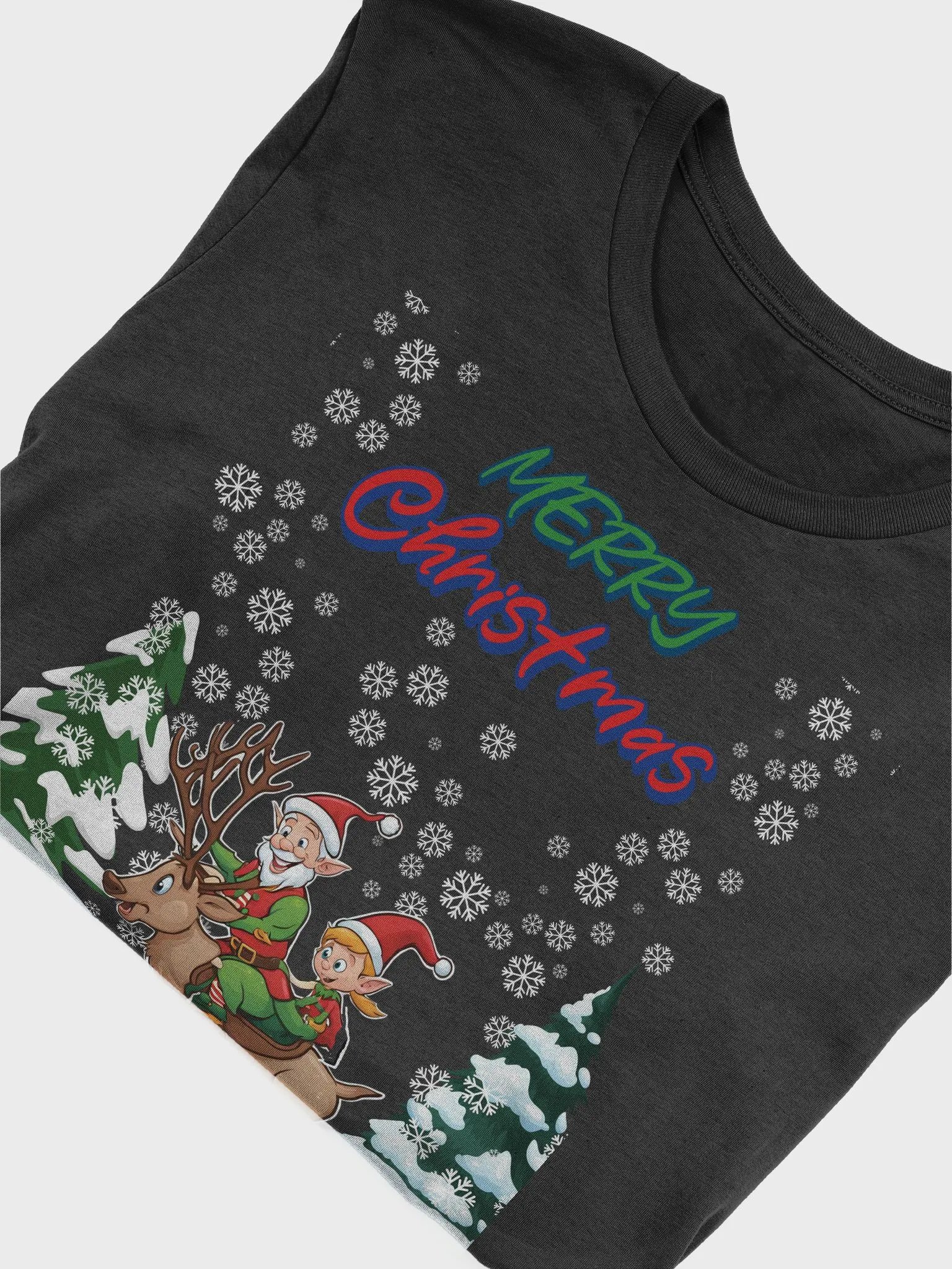 Santa Elves Riding A Reindeer T-shirt product image (5)