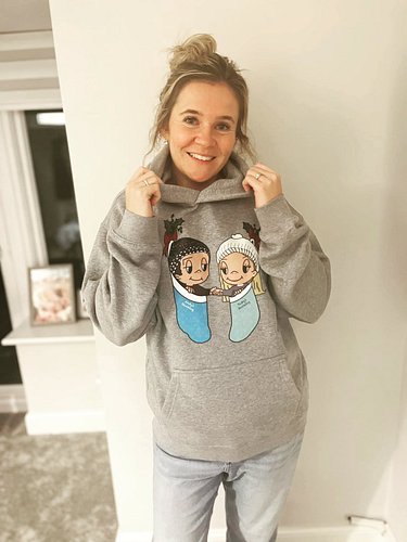 The Ellgood's Family Christmas! - A Christmas hoodie for the family, modelled by my beautiful auntie Mrs Ellgood 🥰