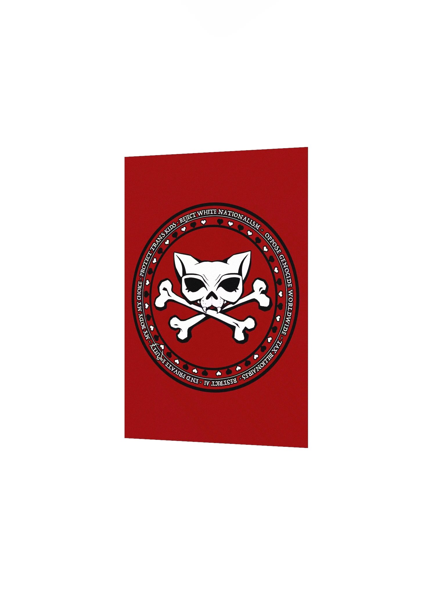 My Politics Kat Skull Red Poster product image (14)