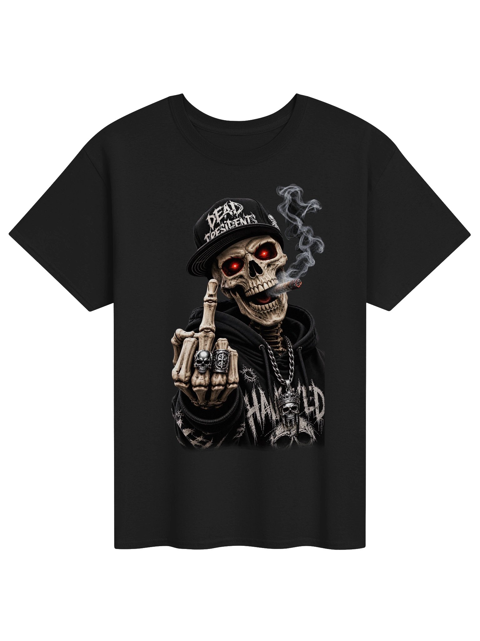 "Dead Presidents" Skeleton Graphic Heavyweight Tee product image (1)