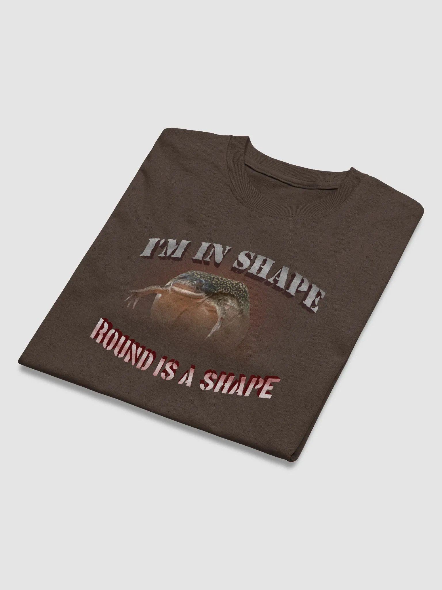 I'm in shape... round is a shape frog T-shirt product image (3)