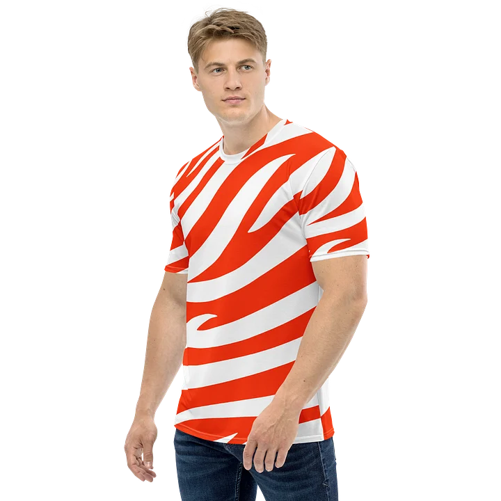 Tiger Print Classic T-Shirt – Orange White product image (1)