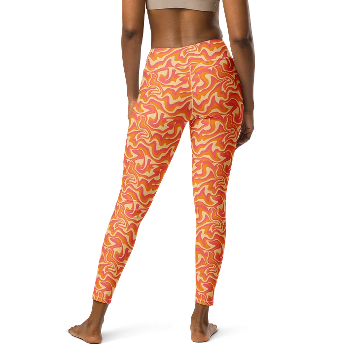 Stylish Groovy Hippie Aesthetic Yoga Leggings product image (2)