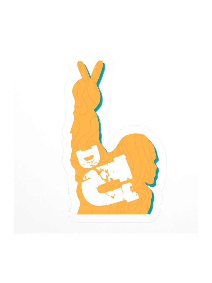 DU Topographic Sticker product image (1)