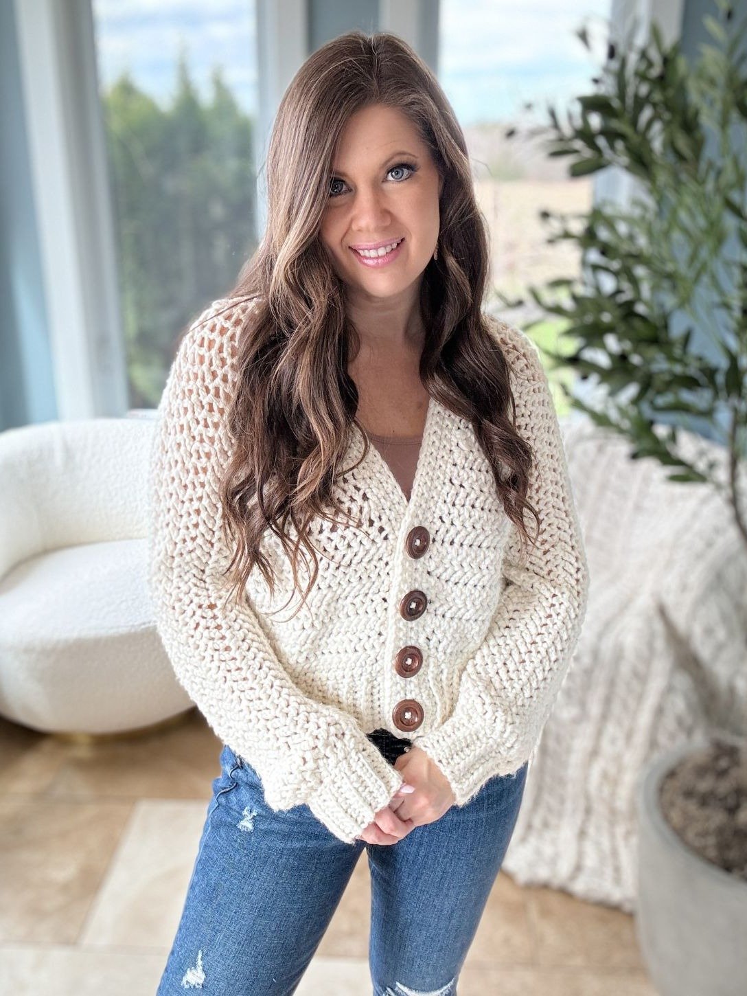 Crop Or Not Cardigan Crochet Pattern product image (3)